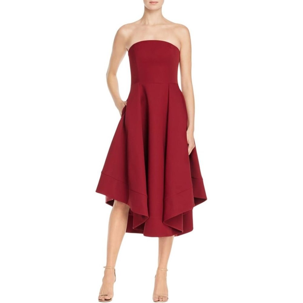 Making Waves Dress Strapless High Low Fit